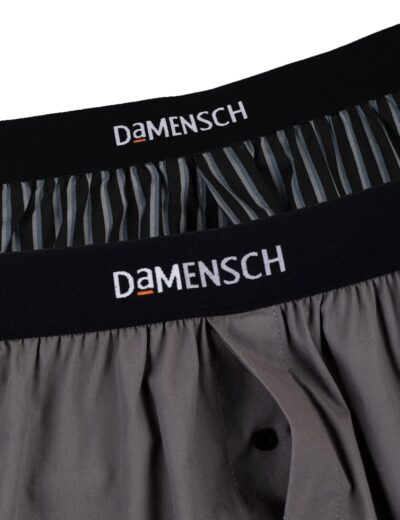 DAMENSCH Men's Regular Fit Cotton Breeeze Ultra Light Inner Boxers | 100% Cotton Men Innerwear, Boxer Shorts, Innerwear Men, Men Underwear, Man Shorts-Las Grey,Nether Black-L - Image 6