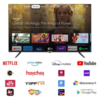 Hisense 80 cm (32 inches) E43N Series HD Ready Smart Google LED TV 32E43N (Black) - Image 3