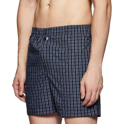 Van Heusen Men's Cotton Classic Regular Fit Checkered Boxers (Color & Print May Vary) - Image 4