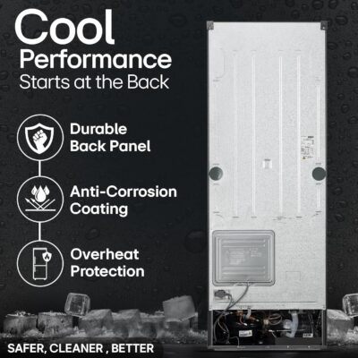 LG 343 L 3 Star Frost-Free Smart Inverter Double Door Refrigerator (GL-S382SDSX, Dazzle Steel, Convertible with Express Freeze) - Image 6