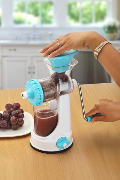 Ganesh Fruit & Vegetable Steel Handle Juicer, Blue - Image 3