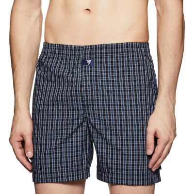 Van Heusen Men's Cotton Classic Regular Fit Checkered Boxers (Color & Print May Vary) - Image 2