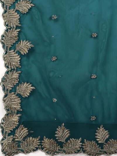 TRENDMALLS Women's Net Embroidery Salwar Suit Set Kurta Lehenga with Dupatta Kurta Set for Women - Image 7
