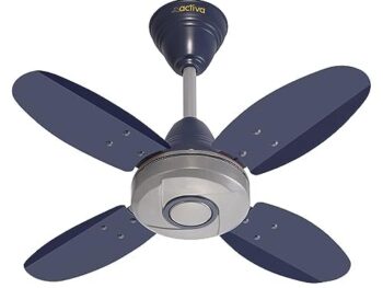 ACTIVA ORNET High Speed 850 RPM 4 Blades (600MM) Anti DUST Coating Ceiling Fan 2 Year Warranty (Silver Blue)
