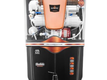 AQUA D PURE RO Water Purifier with 4 in 1 Copper Technology, 12 Liter, UV, UF, TDS Adjuster, Multisource water Compatibility, Gold