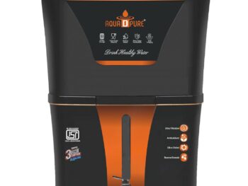 AQUA D PURE Zinc + Copper + Mineral RO+UV+UF 10 to 12 Litre RO + UV + TDS ADJUSTER Water Purifier with Copper Charge Technology black & copper Best For Home and Office