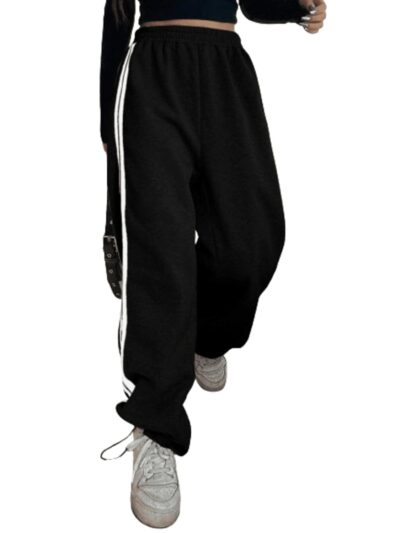 Aahwan Solid Bottom Drawstring Stretchable Baggy Loose Pants for Women's &Girl's
