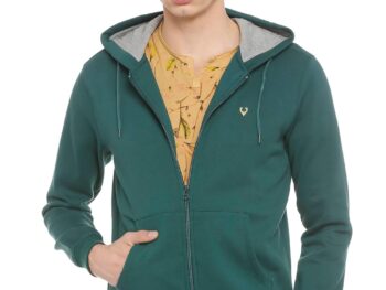 Allen Solly Men's Cotton Hooded Neck Sweatshirt
