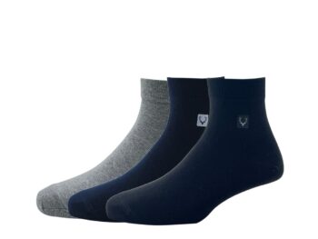 Allen Solly Mens Cotton Quarter Length Socks (Pack of 3)