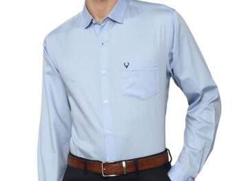 Allen Solly Men's Solid Regular Fit Shirt