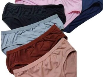 Amazon Brand - LUVREENA® Women Hipsters Panties 100% Super Soft Cotton Hipster Ladies Plain Bright Panty/Innerwear Soft Panties Underwear Combo Pack 3 Or 6 (Colour May Very)