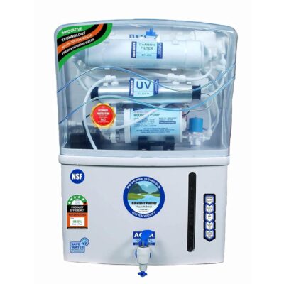 Aqua RO Water Purifier+ RO + UV+ UF + TDS Controler || Alkaline Purifier || 12 Leter Water Purifier for Home & Kitchen, Schools, Hospitals|| No Need ||NW-RO-12 Ltr Purification Stages (White)