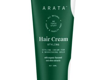 Arata Styling Hair Cream | For All Hair Types |Reduces Frizz & Tames Flyaways | Adds Soft Hold and Control to Short Hair | No Sulphate,Paraben,Silicone | 50ml