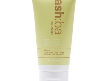 Ashba Botanics Flaxseed Curling Custard For Wavy, Curly, Frizzy & Coily Hair | Argan, Avacado Oil, Shea Butter | Provides Moisture, Controls Frizz, Strong Hold | Phthalates & Parabens Free (ml, 50)