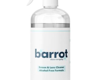 BARROT TV & Laptop Screen Cleaner (500ml) | Designed for LED/OLED/QLED/Plasma/LCD Displays | New Non-Alcohol Formula, Anti-Static, Safe for All Screens | Plush Microfiber Included