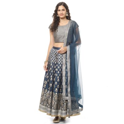 BIBA Women Straight Art Silk Readymade Lehenga Set