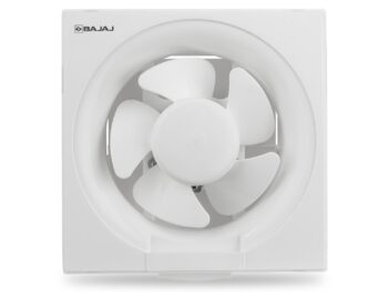 Bajaj AirOut 150 MM 4 Star Dom Exhaust Fan | Back Shutter | 100% Copper Motor | Auto Thermal Protector | Aerodynamaically Designed Blade【White】