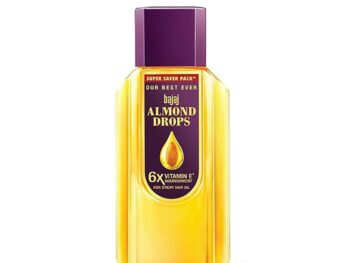 Bajaj Almond Drops Hair Oil, 625ml, Hair Oil, 6X Vitamin E, Almond Oil, Light and Non-Sticky, Hair Fall Control