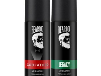 Beardo Legacy & Godfather Perfume Body Spray For Men 150ml Each (Set of 2) Citrus Aromatic Spicy | Deodorant | Deo For Men | Long Lasting Perfume| Christmas gift for men | Gift For Friends | Gift for Men