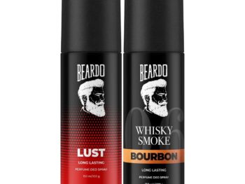 Beardo Whisky Smoke & Lust Perfume Body Spray (Set of 2) Spicy, Woody Oudh Deo for Men Long Lasting | Date night Deodorant for Men | Fresh Scent | Christmas gift for men | Gift For Friends | Gift for Men