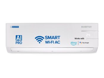 Blue Star 1.5 Ton 3 Star, 60 Months Warranty, Wi-Fi Smart Inverter Split AC (Copper, 5 in 1 Convertible Cooling, 4-Way Swing, Turbo Cool, Voice Command, IC318YNUS, White)