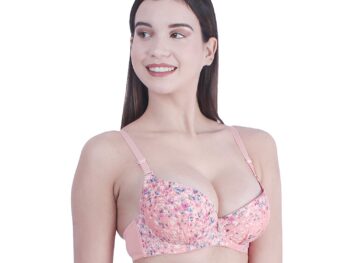 Brachy Women's Poly Cotton Padded Underwired Push-Up Bra