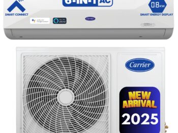 Carrier 2 Ton 5 Star Wi-Fi Smart Flexicool Inverter Split AC (Copper, Convertible 6-in-1 Cooling,Smart Energy Display,HD & PM 2.5 Filter, ESTER EDGE FXi (Wi-Fi), CAI24EE5R35W0,White)