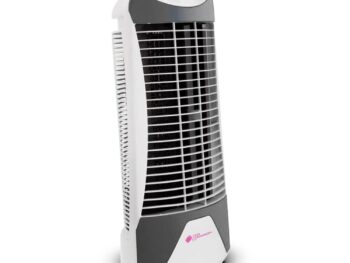 Casa Copenhagen Premium Tower Fan with 25 Feet Air Delivery, 4 Way Air Flow, High Speed, Anti Rust Body - White/Black