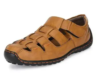 Centrino Mens 6114 Sandals Casual Fisherman Adjustable Sporty Summer Closed Comfortable Toe Sandals with Premium PU Padding