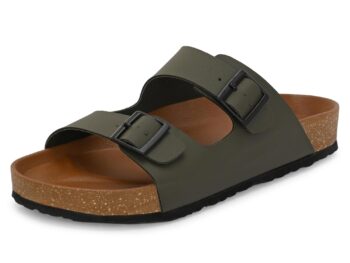 Centrino Mens 7313 Cushion Sliders/Slippers | PU Padding on the Footbed | Bounce Back Technology | Comfortable & LightWeight | Waterproof & Everyday Flip Flops for Gents