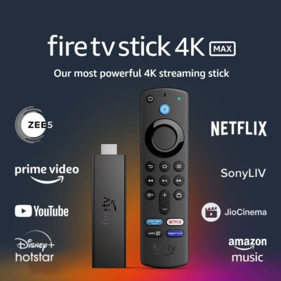 Certified Refurbished Fire TV Stick 4K Max streaming device, Wi-Fi 6, Alexa Voice Remote (includes TV controls)