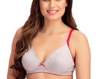 Clovia Women's Cotton Double Layered Wire Free T-Shirt Bra