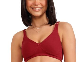 Clovia Women's Cotton Non-Padded Wire Free Full Coverage T-Shirt Bra