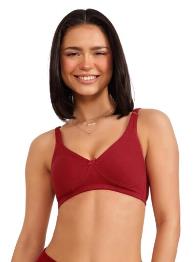 Clovia Women's Cotton Non-Padded Wire Free Full Coverage T-Shirt Bra