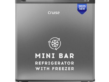 Cruise 45 L 2 Star Compact Minibar Refrigerator with Freezer Compartment - Direct Cool Technology (Single Door, Graphite Grey, CRDSVK-FZ1050G)