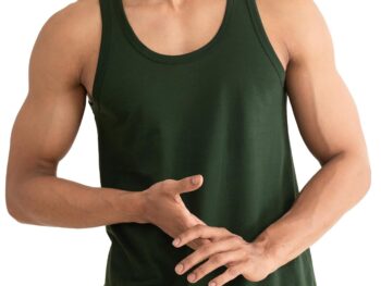 DAMENSCH Regular Fit Cotton Vest for Men | 100% Cotton Fabric, Anti-Bacterial Finish