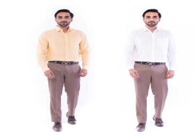DESHBANDHU DBK Set of 2 Slim Fit Cotton Blend Formal Shirts for Men