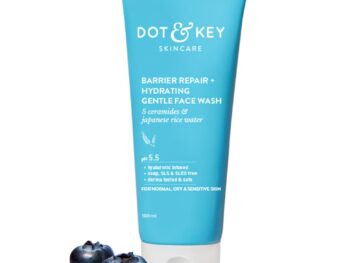 DOT & KEY Barrier Repair + Hydrating Gentle Face Wash With Probiotic|Ceremide Face Wash|Face Wash For Dry Skin,Normal Skin&Sensitive Skin|Gently Cleanses Skin From Dirt&Oil For Unisex,100Ml