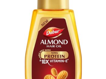 Dabur Almond Hair Oil - 500ml | Provides Damage Protection | Non Sticky Formula | For Soft & Shiny Hair | With Almonds, Keratin Protein, Soya Protein & 10X Vitamin E