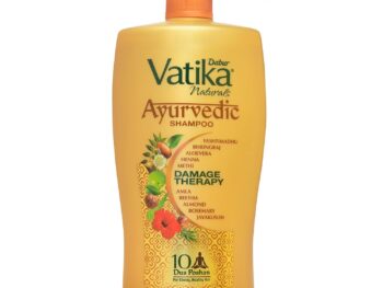 Dabur Vatika Ayurvedic Shampoo - 1L | Damage Therapy | With Power of 10 ingredients for solving 10 hair problems| No Parabens | For all hair types