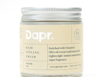 Dapr. Hair Styling Cream (100 grams) for Daily use | Enriched with Olive oil extract and Linseed oil |