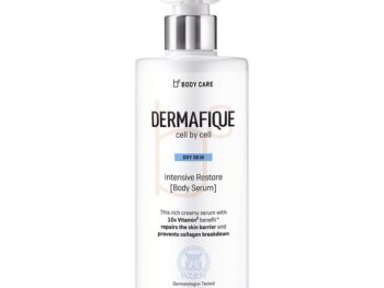 Dermafique Intensive Restore Body Lotion Serum with Vitamin E – 300ml, Body Lotion for Dry Skin, with 10x Vitamin E Benefits & Deep Hydration, Moisturizer for Body | Dermatologist Tested