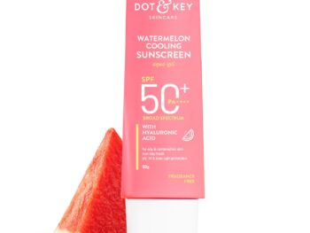 Dot & Key Watermelon Cooling Sunscreen SPF 50+ PA++++ | With Hyaluronic Acid, Instantly Cools Skin, Broad Spectrum Protection | Controls Excess Oil, Checks Tanning, No White Cast, All Skin Types | 50g