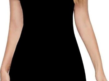 Dream Beauty Fashion Women's Short Sleeves Casual Midi Bodycon Polyster Blend Dress (38" Inches)