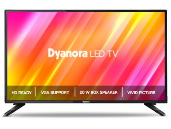 Dyanora 60cm (24 Inches) HD Ready LED TV with A+ Grade Panel, Noise Reduction, Dynamic Picture Enhancement, Cinema Zoom, Powerful 20W Box Speakers, 60Hz Refresh Rate, Model DY-LD24H0N (Black)