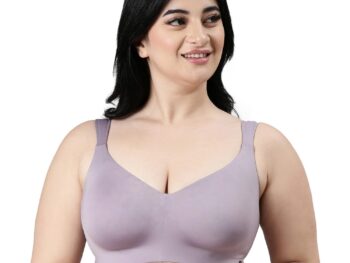 Enamor Women's Everyday Fashion Bra - Non-Padded, Non-Wired, Full Coverage, Ultra-Smooth Look and Better Hold with Cushioned Straps