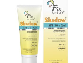 Fixderma Shadow Sunscreen SPF 30+ Pa+++ Gel|Sunscreen For Oily Skin, Body & Face|Sun Screen Protector SPF 30|Broad Spectrum Sunscreen For UVA & UVB Protection|Women & Men|Non Greasy & Water Resistant-40gm