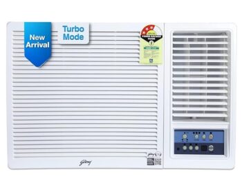 Godrej 1.5 Ton 3 Star, Turbo Mode Window AC (Copper, Anti-Dust Filter, Anti-Freeze Thermostat, AC 1.5T WFC 18UTC3-WWB Window, White)