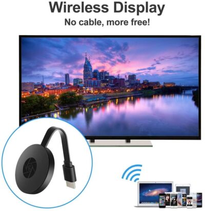 HSI 4k HDMI Cromecast WiFi Wireless Display Dongle | DLNA Wireless HDMI Screen Mirroring WiFi Adaptor, LED/TV/LCD/Projector Receiver Device Easy Sharing Wireless Streaming Compatible Phone/Android