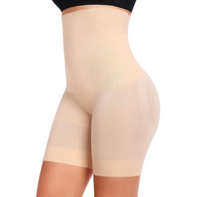 HSR Shapewear Shorts Tummy Control Shapewear Invisible Shaping Shorts High Waisted Body Shaper Shorts Under Dress (Fits Waist : 30 to 39 Inch)